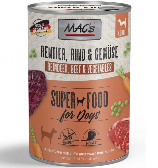 MAC's Dog Reindeer & Vegetables