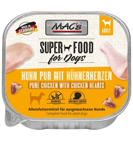 MAC´s Pure Chicken with whole poultry hearts
