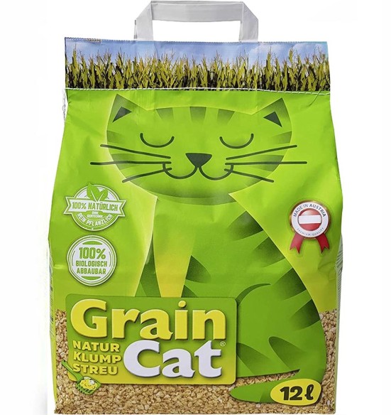 Paakuv kassiliiv MAISI- ja TERAVILJAKESTADEST, naturaalne, biolagunev GrainCat Paakuv kassiliiv MAISI- ja TERAVILJAKESTADEST, naturaalne, biolagunev GrainCat