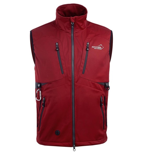 Vest meestele, veekindel ja tuulekindel, kirsipunane Acadia Softshell, koerajuhile (Arrak)