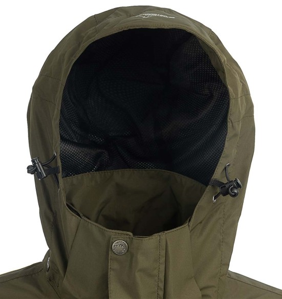 Vihmajope meestele, veekindel ja hästihingav, oliiviroheline Rain Jacket (Arrak Outdoor)