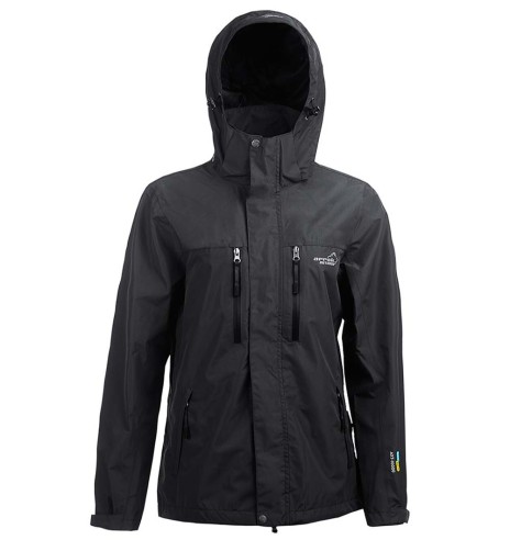 Дождевик для мужчин, водонепроницаемый и дышащий, чёрный Rain Jacket (Arrak Outdoor)