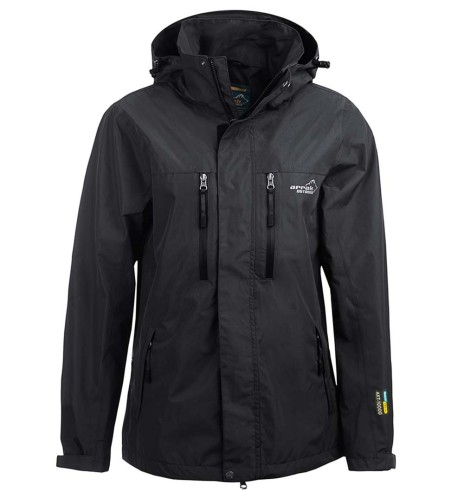 Vihmajope meestele, veekindel ja hästihingav, must Rain Jacket (Arrak Outdoor)