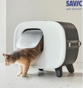 Декоративный кошачий туалет на ножках, отделка - искусственная кожа Mira De Luxe Toilet Home (Savic) 2