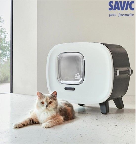 Декоративный кошачий туалет на ножках, отделка - искусственная кожа Mira De Luxe Toilet Home (Savic)