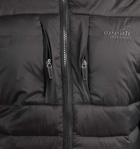 Теплая женская куртка, легкая и мягкая, чёрная Warmy Jacket (Arrak Outdoor)