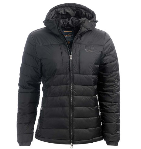 Теплая женская куртка, легкая и мягкая, чёрная Warmy Jacket (Arrak Outdoor)