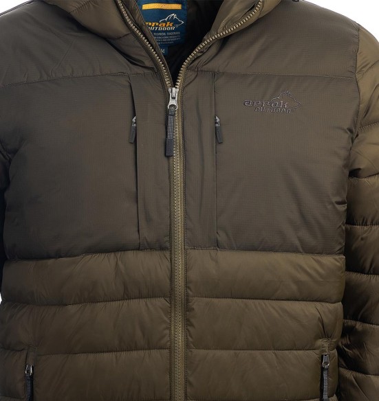 Soe jope meestele, kerge, oliiviroheline Warmy Jacket (Arrak Outdoor) Soe jope meestele, kerge, oliiviroheline Warmy Jacket (Arrak Outdoor)