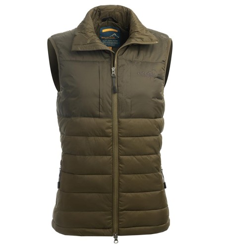 Soe vest naistele, kerge ja pehme, oliiviroheline Warmy Vest (Arrak Outdoor)