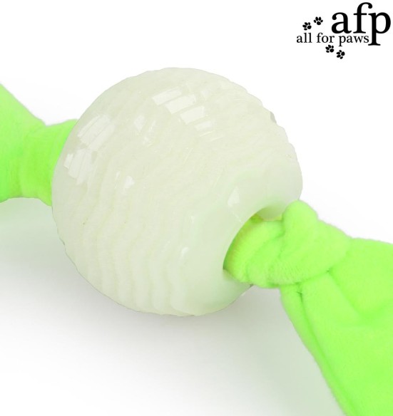 Pimedas helendav mänguasi koerale Glowing Floppy Ball (AFP - K-Nite)