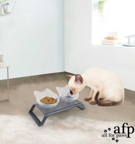 Kaheosaline kauss kassile Cat Double Dinner (AFP - Lifestyle 4 Pets)