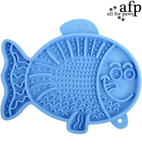 Matt kassile toidu ja maiuste söömiseks, iminappadega Lick-A-Fish (AFP - Calming Pals)