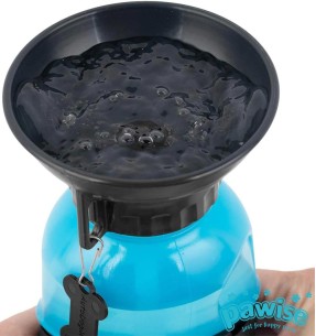 Поилка для собаки с силиконовой миской, 438 мл (Dogness) – Joogipudelid – Dogness – Valgekihv 2