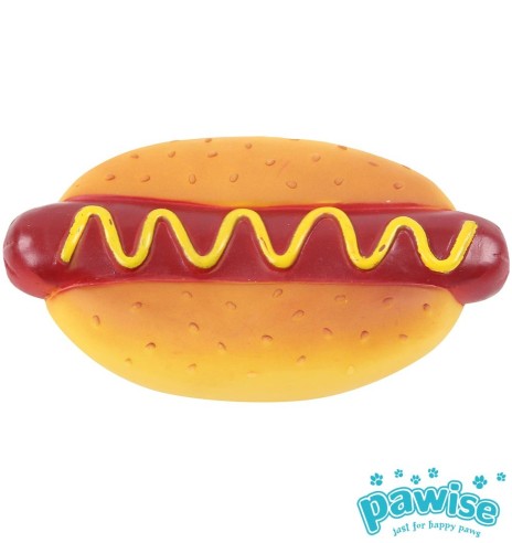 Mänguasi koerale, hot dog vinüülist (Pawise)