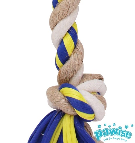 Köis-mänguasi koerale, kont kolme sõlmega Floss Tugger 3 Knots Bone (Pawise)