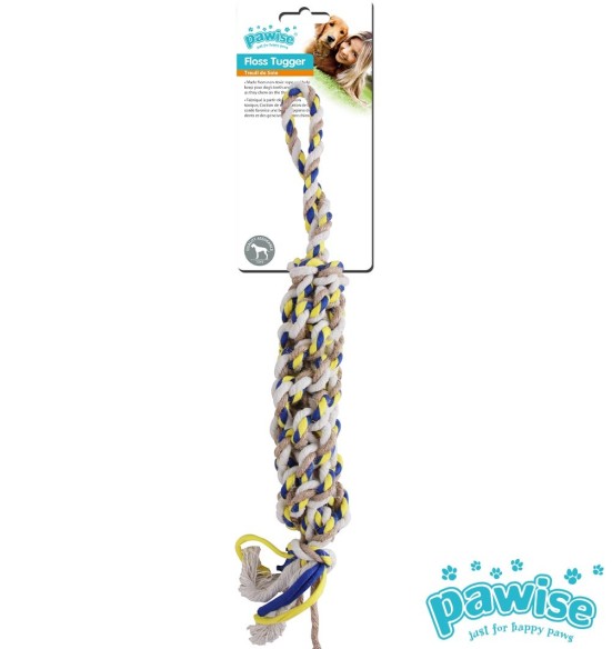 Köis-mänguasi koerale, nuts aasaga Floss Tugger Stick with Handle (Pawise) Köis-mänguasi koerale, nuts aasaga Floss Tugger Stick with Handle (Pawise)