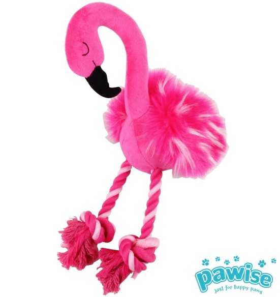 Mänguasi koerale - flamingo nöörist jalgadega Rope Leg Flamingo (Pawise)
