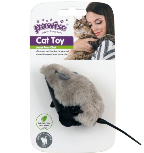 Mänguasi kassile, üleskeratav hiir Clockwork Mouse (Pawise)