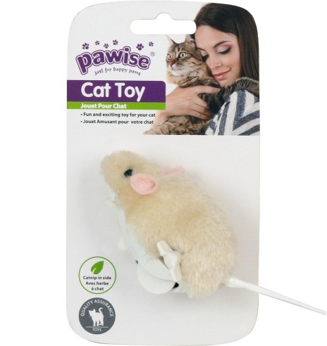 Mänguasi kassile, üleskeratav hiir Clockwork Mouse (Pawise)