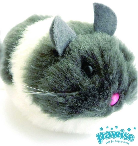 Mänguasi kassile, ülestõmmatav hiir Vibrating Mouse (Pawise)