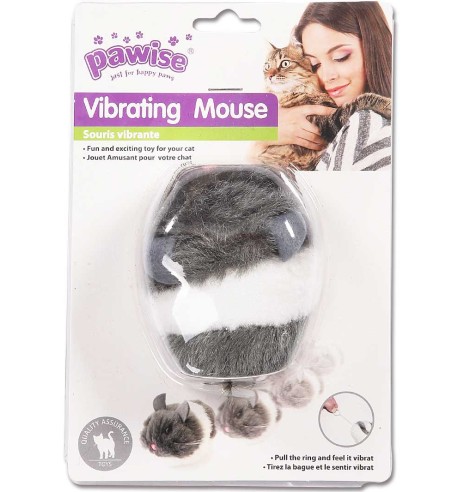 Игрушка для кошек, мышка на верёвочке Vibrating Mouse (Pawise)