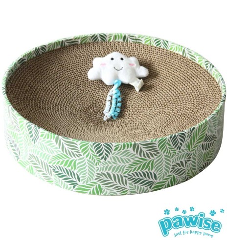 Kassi kraapimisalus, kartongist pesa mänguasjaga Lounge Bed Cat Scratcher with Free Toy (AFP - Catoon)