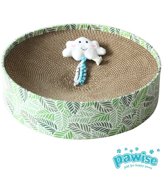 Kassi kraapimisalus, kartongist pesa mänguasjaga Lounge Bed Cat Scratcher with Free Toy (AFP - Catoon)