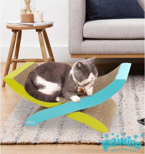 Kassi kraapimisalus, kartongist võrkkiik Cat Hammock Scratching 2 in 1 (AFP - Catoon)