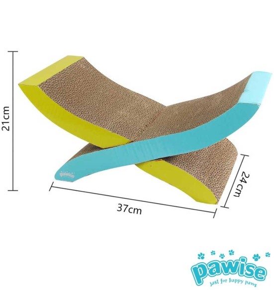 Kassi kraapimisalus, kartongist võrkkiik Cat Hammock Scratching 2 in 1 (AFP - Catoon)