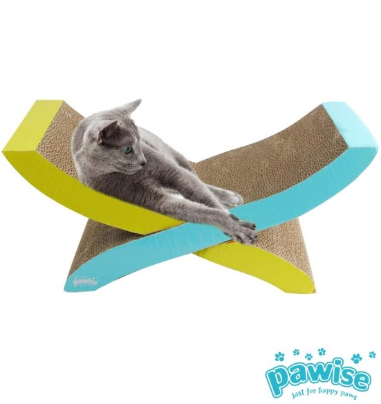 Kassi kraapimisalus, kartongist võrkkiik Cat Hammock Scratching 2 in 1 (AFP - Catoon)