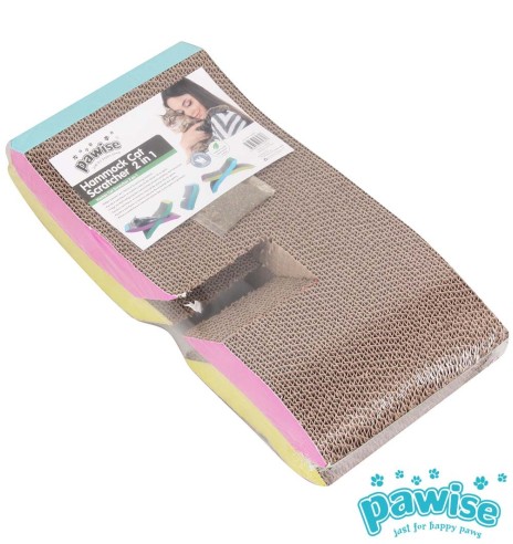 Kassi kraapimisalus, kartongist võrkkiik Cat Hammock Scratching 2 in 1 (AFP - Catoon)