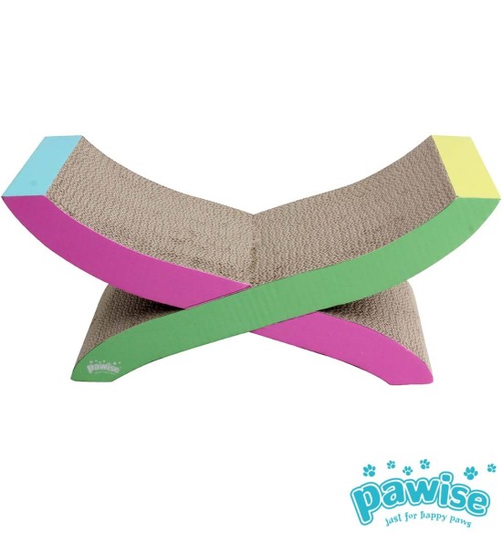 Kassi kraapimisalus, kartongist võrkkiik Cat Hammock Scratching 2 in 1 (AFP - Catoon)