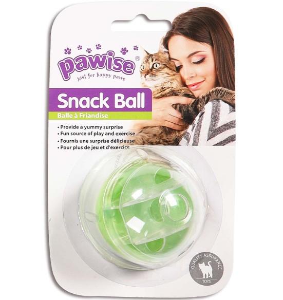 Mänguasi kassile, maiusepall Snack Ball (Pawise)