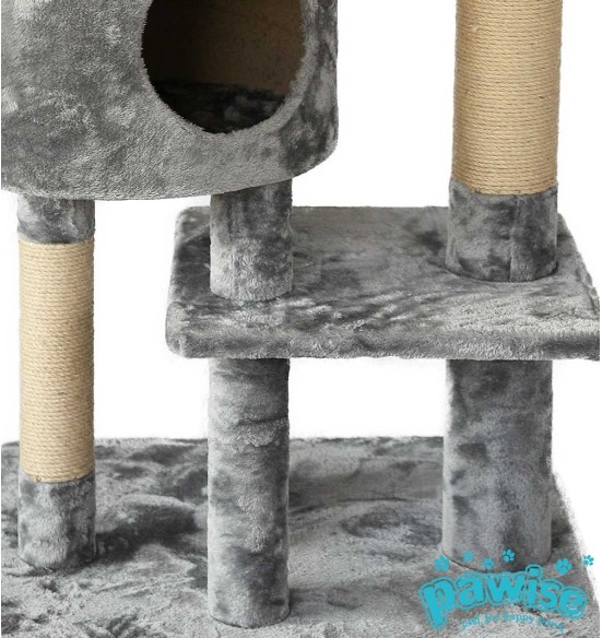 Kraapimispuu kassile, pesa ja platvormiga, kõrgus 127 cm Cat Tree with Cave (Pawise)
