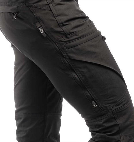 Püksid meestele, stretšpaneelidega ja vetthülgavad, must, Active Stretch (Arrak Outdoor)