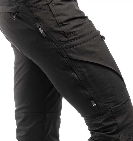 Püksid meestele, stretšpaneelidega ja vetthülgavad, must, Active Stretch (Arrak Outdoor)
