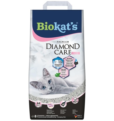 Kassiliiv Biokat`s Diamond Care Fresh, aktiivsöe ja aaloega, 8 liitrit