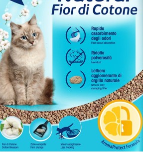 Paakuv kassiliiv MAISI- ja TERAVILJAKESTADEST, naturaalne, biolagunev GrainCat / GreenCat–Biolagunevad––Valgekihv 2