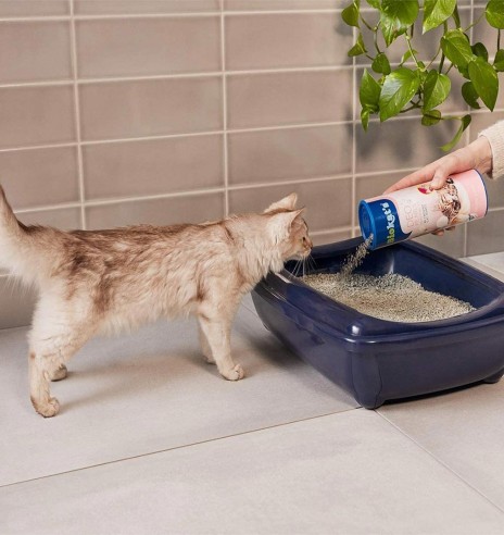 Biokat's kassiliiva lõhnastaja ja värskendaja, looduslikust savist (bentoniidist). Deo Pearls annab kassiliivale meeldiva beebi