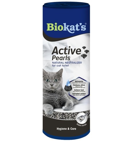 Дезодорант для кошачьих туалетов с активированным углем Biokat's Active Pearls 700 g