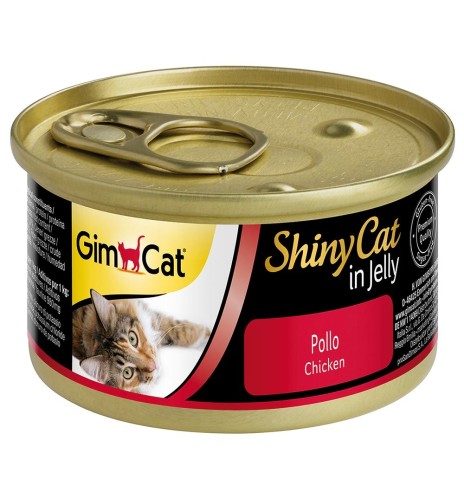 ShinyCat консервированный корм для кошек курица в желе 70 г (GimCat)