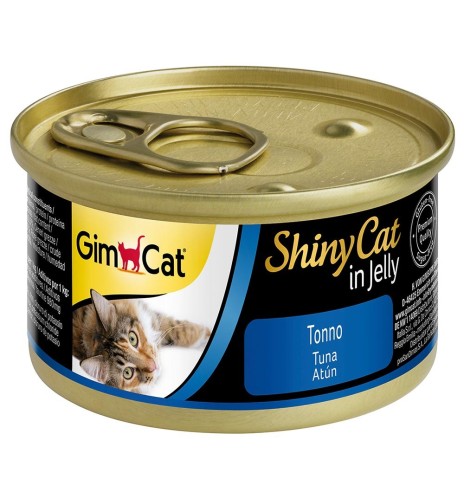 ShinyCat консервированный корм для кошек тунец в желе 70 g (GimCat)