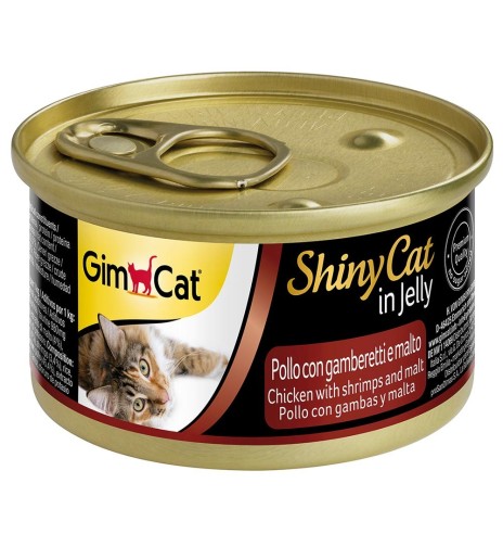 ShinyCat konserv kassile kanaliha, krevettide ja linnastega tarrendis 70 g (GimCat)