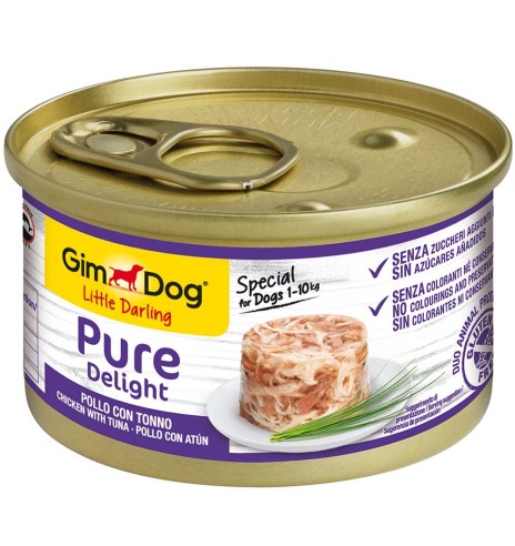 Pure Delight konserv koerale kanaliha ja tuuniga, tarrendis (GimDog - Little Darling)