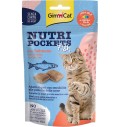 Nutri Pockets Fish täidisega maius kassile, lõhega padjakesed (GimCat)