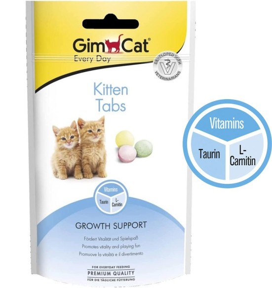 Tabletikujuline maius kassipojale, kasvamist toetav Every Day Kitten Tabs (GimCat) Tabletikujuline maius kassipojale, kasvamist toetav Every Day Kitten Tabs (GimCat)