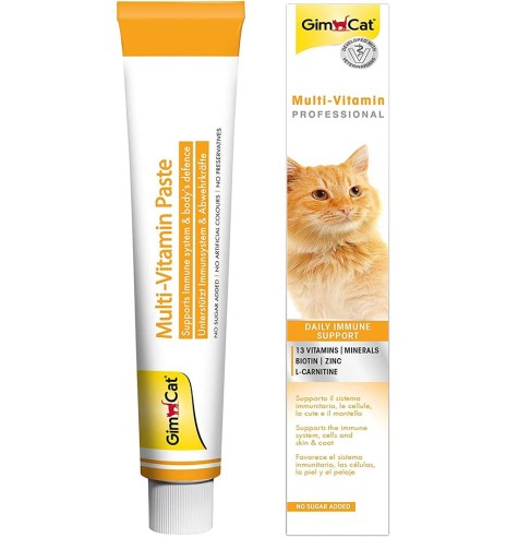 Паста с поливитаминами для поддержки иммунной системы для кошек Multi-Vitamin - Daily Immune Support (GimCat)
