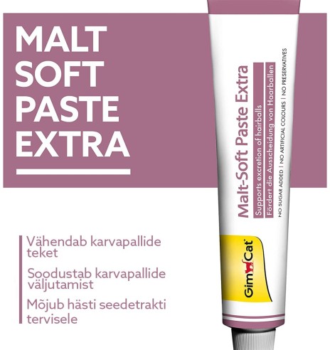Linnastega pasta kassile, karvapallide väljutamist soodustav Malt-Soft Extra - Daily Immune Support - Professional Line (GimCat)