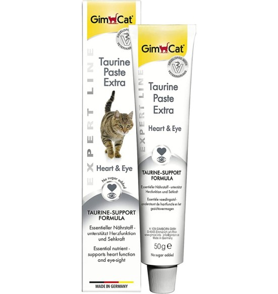 Паста для кошек с таурином, поддерживающая сердечную деятельность и зрение Taurine Paste Extra Expert LIne (GimCat)