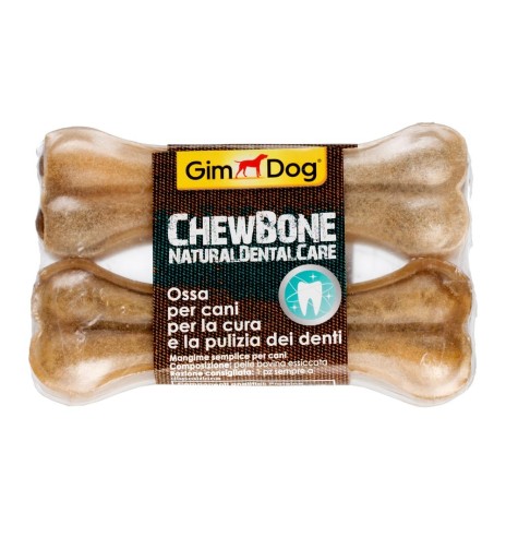 Närimiskont naturaalsest veise toornahast, 70 g, 2 tk pakendis Chew Bone (Gim Dog)